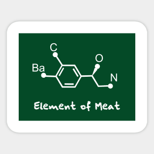 chemical formula of bacon Sticker